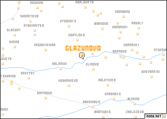 map of Glazunovo