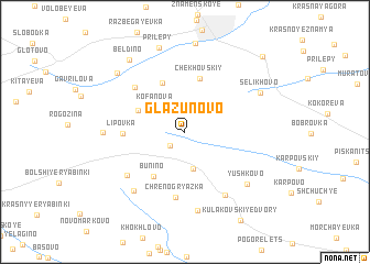 map of Glazunovo