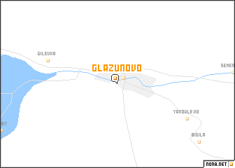 map of Glazunovo