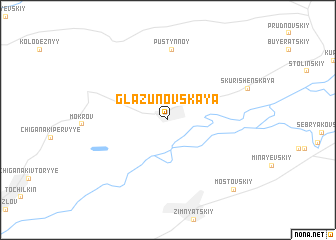 map of Glazunovskaya