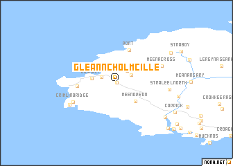map of Gleann Cholm Cille