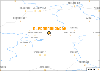 map of Gleann na Madadh