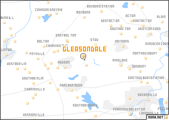 map of Gleasondale