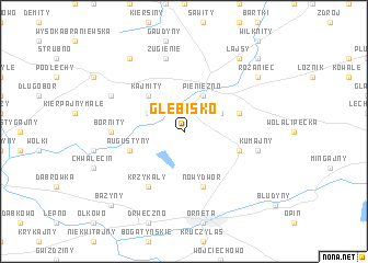 map of Glebisko