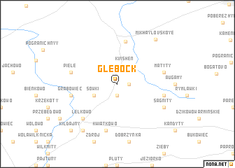 map of Głębock