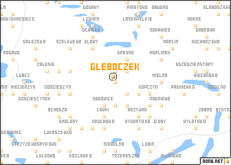 map of Głęboczek