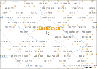 map of Głęboczyca