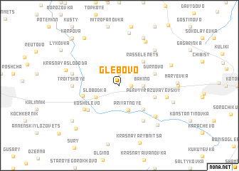 map of Glebovo