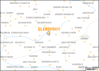 map of Glebovskiy