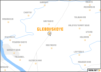 map of Glebovskoye