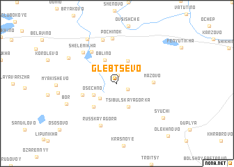 map of Glebtsevo