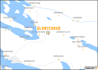 map of Glebychevo