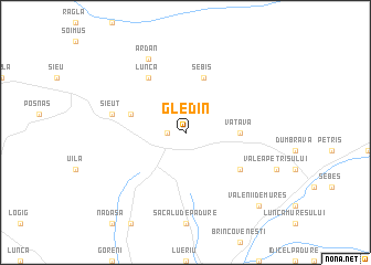 map of Gledin