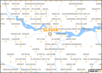 map of Gledka