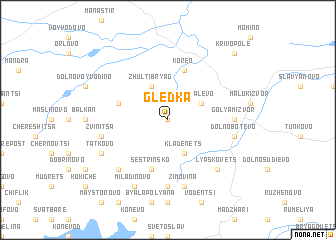 map of Gledka