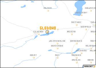 map of Ględowo