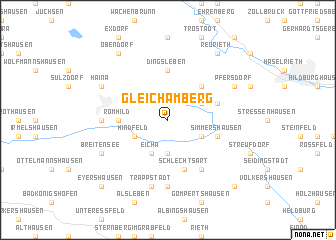 map of Gleichamberg