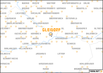 map of Gleidorf