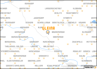 map of Gleina