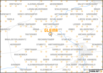 map of Gleina