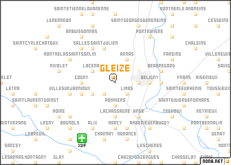 map of Gleizé