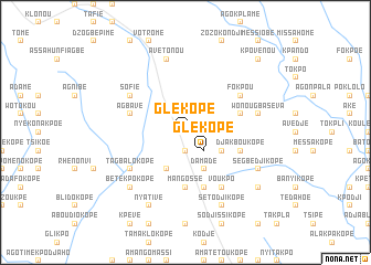 map of Glèkopé