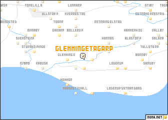 map of Glemminge Tågarp