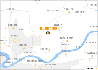map of Glenaire
