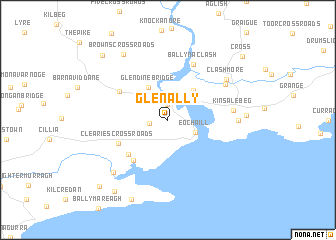 map of Glenally