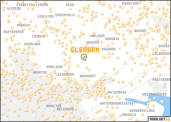 map of Glen Arm