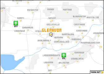 map of Glen Avon