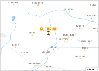 map of Glen Avon