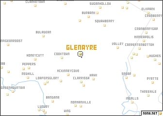 map of Glen Ayre