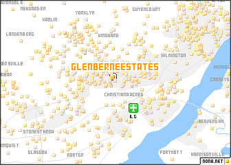 map of Glen Berne Estates