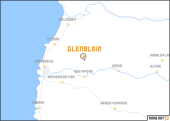 map of Glenblair