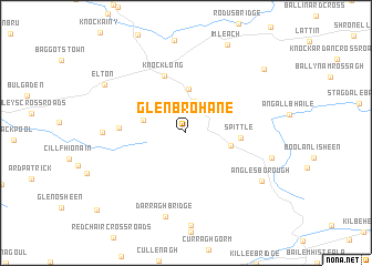 map of Glenbrohane