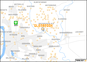 map of Glenbrook