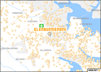 map of Glen Burnie Park