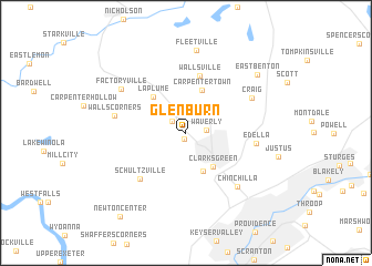 map of Glenburn