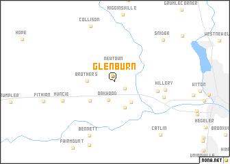 map of Glenburn