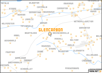 map of Glen Carbon