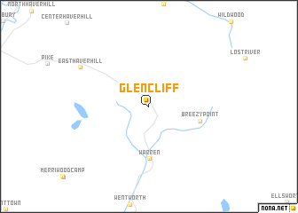 map of Glencliff