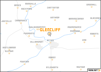 map of Glen Cliff