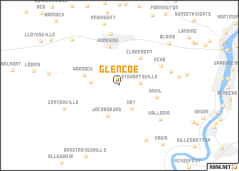 map of Glencoe