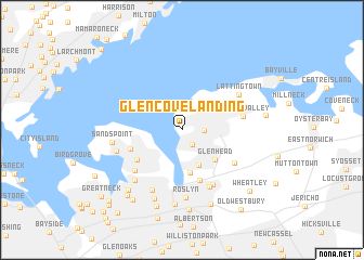 map of Glen Cove Landing