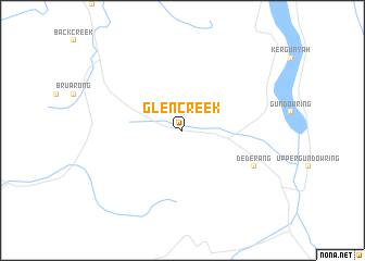 map of Glen Creek