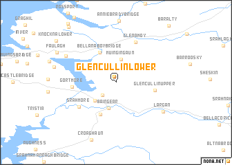 map of Glencullin Lower