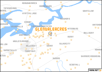 map of Glendale Acres