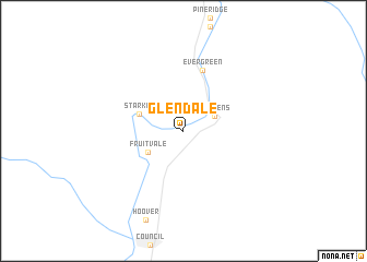 map of Glendale