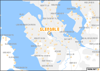 map of Glendale